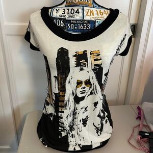 VINTAGE Y2K VERTIGO PARIS Women's Club Dress Fashionista Skyline